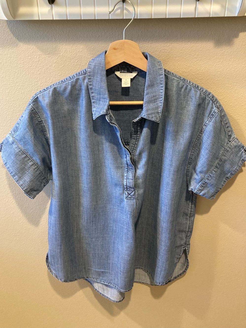 Caslon Denim Popover